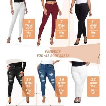 Hybrid & Company Butt Lift Stretch Denim Jeans - Ivory