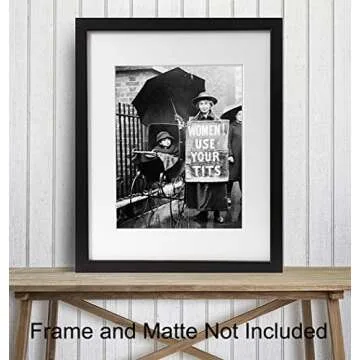 Suffragette Funny Vintage Photo - Weird Gift for Feminist Women, ERA Fan - Retro Photograph Picture ...
