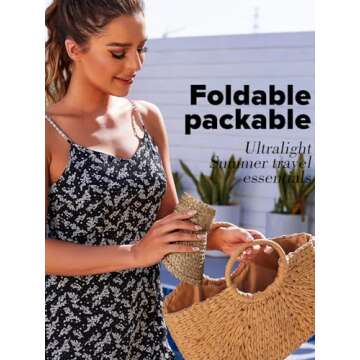 Stylish Handmade Straw Visors for Women - Packable Beach Hats