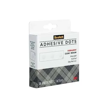Scotch Adhesive Dots, Medium, 300 Dots/Pack, Easy Dispensing, Permanent, Photo-Safe (010-300M)