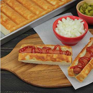 USA New England Hot Dog Pan Durable Bakeware