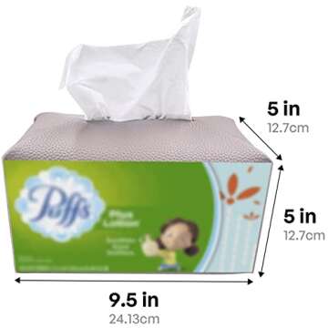 Carrotez Stylish PU Leather Tissue Box Cover Lavender