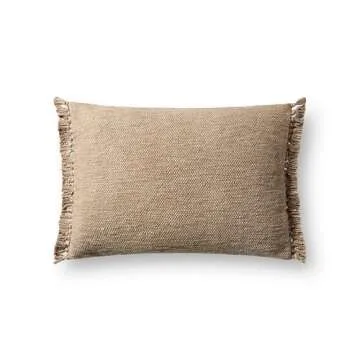 Loloi Magnolia Home by Joanna Gaines Jett Collection PMH0063 Beige 13'' x 21'' Cover w/Poly Pillow