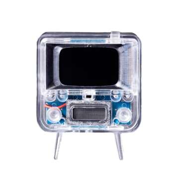 TinyTV 2 - Portable Retro Television with Working Rotary knobs - Load Your own Videos Easily via USB...