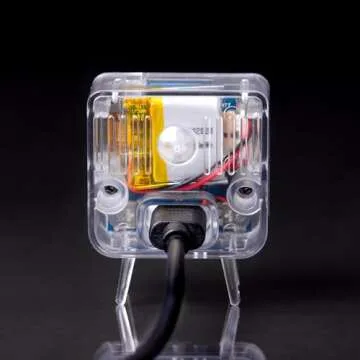 TinyTV 2 - Portable Retro Television with Working Rotary knobs - Load Your own Videos Easily via USB onto Your own minature TV (Clear)