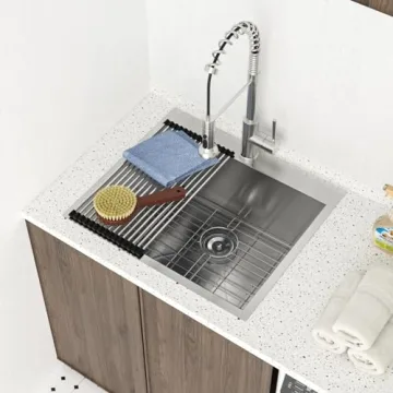 Lordear 25x22 Drop-in Laundry Sink - Stainless Steel Elegance
