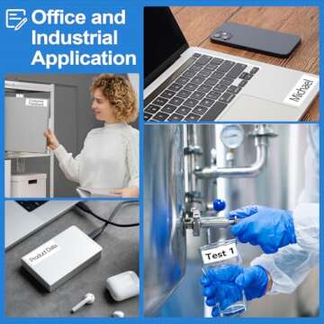 Labelife 8 Pack 24mm Label Tape TZe-251 Replacement for Brother P touch TZe TZ Tape 24mm 0.94 Laminated White TZe251 for Brother PTouch PT-D600 PT-D610BT PT-P710BT PT-P750W PT-P700 Label Maker, 1 Inch