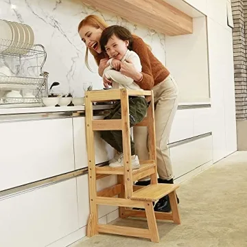 Adjustable Height Kids Learning Tower for Kitchen