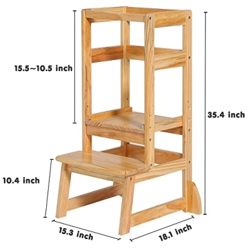 Adjustable Height Kids Learning Tower for Kitchen