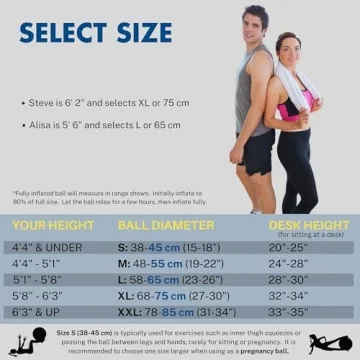 ProBody Pilates Exercise Ball - Durable Fitness & Therapy Tool