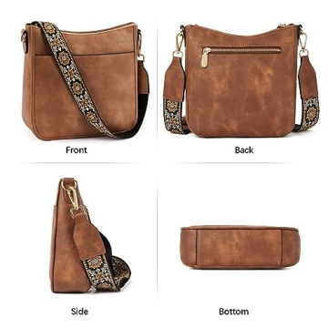 BOSTANTEN Vegan Leather Hobo Bag for Women