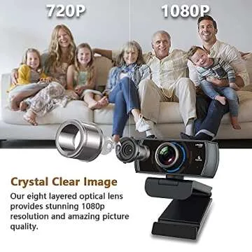 NexiGo N980P Webcam 1080P 60FPS for Streaming and Calls