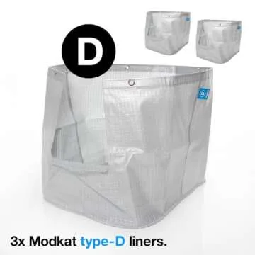 Modkat Liner Type D (3-Pack) – Compatible with Modkat XL (Front Entry Liners)