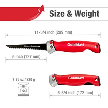Compact Goldblatt Folding Drywall Saw for Easy Cutting