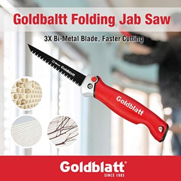 Compact Goldblatt Folding Drywall Saw for Easy Cutting