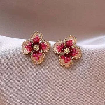 Lightweight Hypoallergenic Cherry Blossom Earrings for Women