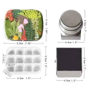 Portable Mini Tin Box Watercolor Kit for Outdoor Painting