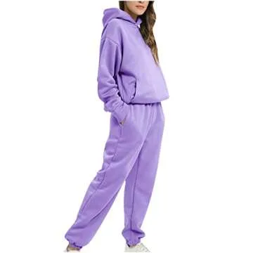 SMIDOW prime amazonr Sweatshirt Sets for Women Hoodie Sweatshirt Matching Sweatpants Lounge Set Fash...