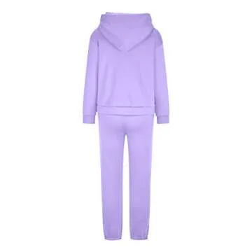 SMIDOW prime amazonr Sweatshirt Sets for Women Hoodie Sweatshirt Matching Sweatpants Lounge Set Fashion Loungewear Y2K Clothes sweatshirt for women Purple S