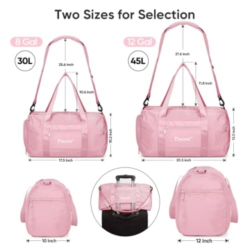 BALEINE Waterproof Gym Bag for All Ages, Lightweight and Versatile