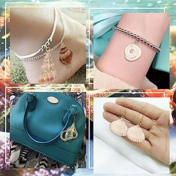 Natural Seashells Beads for DIY Jewelry Crafts - 20pcs Set