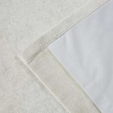 Vision Home Pinch Pleated Full Blackout Curtains Velvet Chenille Room Darkening Curtains 102 inch for Living Room Bedroom Thermal Insulated Pinch Pleat Drapes with Hooks 36" Wx102 Lx2,Ivory Beige