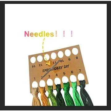 Santune 3 Sets Embroidery Cross Stitch Kits with Instructions,Needlepoint Kit with 3 Stamped Clothes,1 Hoop and 6 Needles,Women DIY Hand Crafts