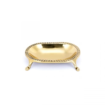 Renovators Supply Brass Soap Dish - Clawfoot Design, 4.63 in. x 3.25 in.