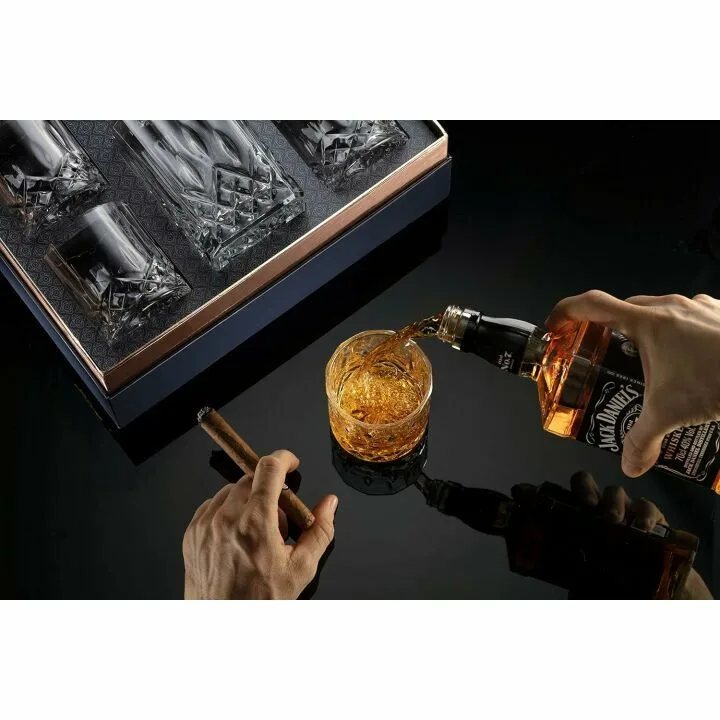 Whiskey Decanter and Glass Set for Men Gift