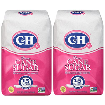 C&H Sugar Premium 4 LB Granulated Sugar Pack of 2