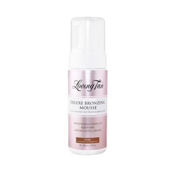 Loving Tan Deluxe Bronzing Mousse, Dark - Streak Free, Natural looking, Professional Strength Sunles...