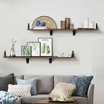 Rustic Floating Shelves for Home Decor and Storage Ideas