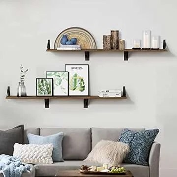 Rustic Floating Shelves for Home Decor and Storage Ideas