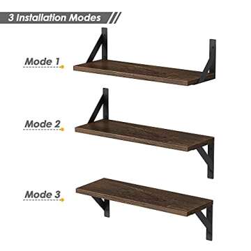 Rustic Floating Shelves for Home Decor and Storage Ideas