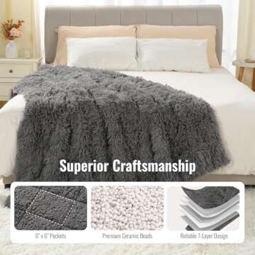 Uttermara Queen Size Weighted Blanket in Gray for Adults