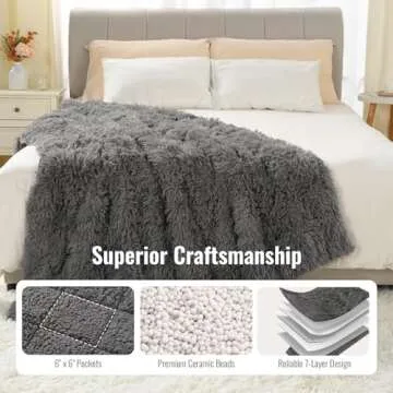 Uttermara Queen Size Weighted Blanket in Gray for Adults