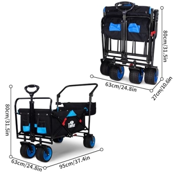 TMZ All Terrain Folding Wagon for Kids and Gear