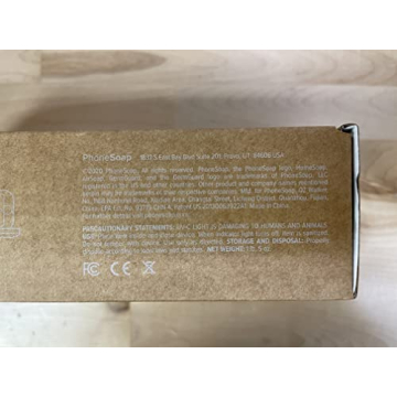 PhoneSoap Basic Cell Phone UV Light Sanitizer Box | Patented and Clinically Proven 360 Degree UV Light Sanitizer | (Black)