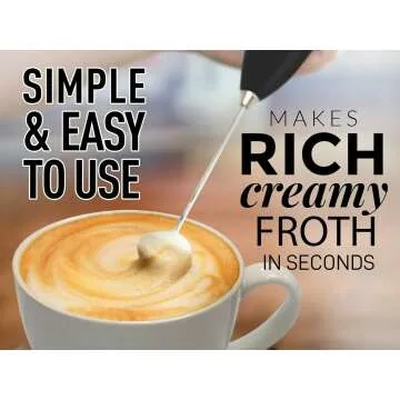 Powerful Handheld Milk Frother for Creamy Drinks