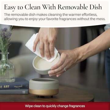 CANDLE WARMERS ETC 2-in-1 Candle and Fragrance Warmer for Warming Scented Candles or Wax Melts and Tarts with to Freshen Room, Midas