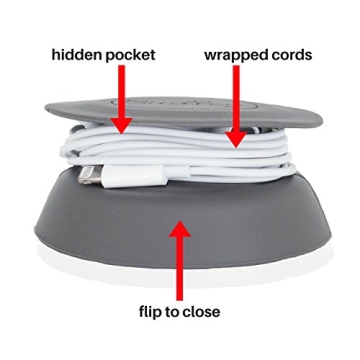 Budley Tangle-Free Earbud Case Compact Silicone Storage