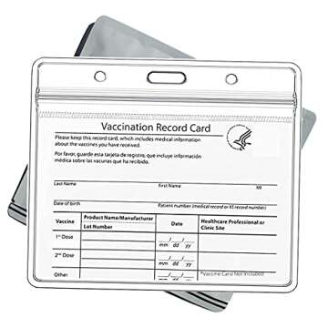 VacciVERIFIED Waterproof Vaccine Card Holder - 5 Pack