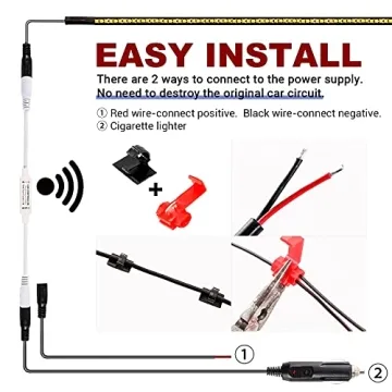 BooYu Jeep Interior LED Light Bar with Wireless Remote