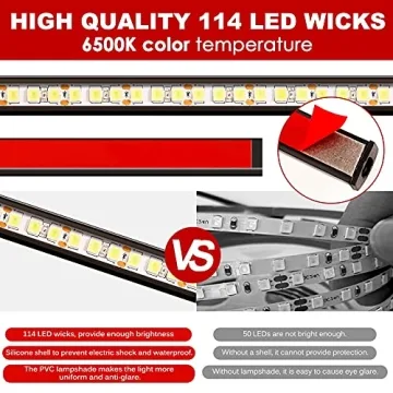 BooYu Jeep Interior LED Light Bar with Wireless Remote