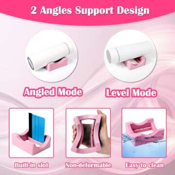 Mity rain Cup Cradle for Tumblers, Sturdy Tumbler Cradle with Felt Squeegee Use to Apply Vinly Decal...