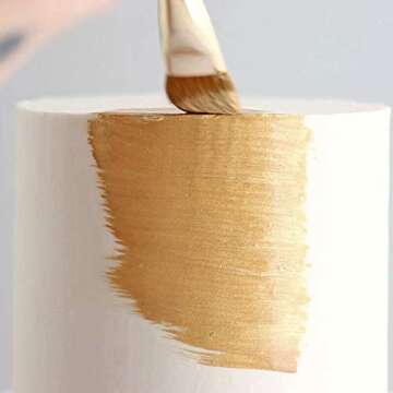 Luster Dust - Super Gold (4g 1x Jar) | Edible Vegan Dust & Paint for Cake Decorating, Ice Cream, Des...