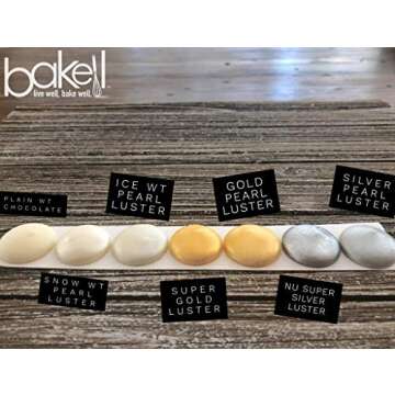 Luster Dust - Super Gold (4g 1x Jar) | Edible Vegan Dust & Paint for Cake Decorating, Ice Cream, Desserts, Cocktails and Beverages by Bakell