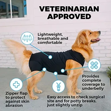 Shed Defender Recovery Suit for Dogs - Vet Approved Comfort