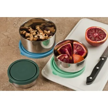 MIRA Stainless Steel Lunch Containers - 3-Piece Set