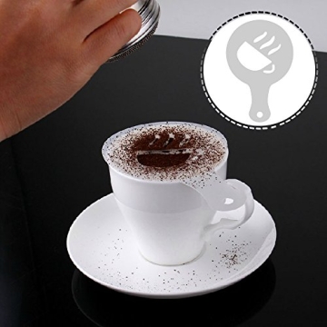 Artistic 32 Pcs Coffee Stencils for Creative Beverages